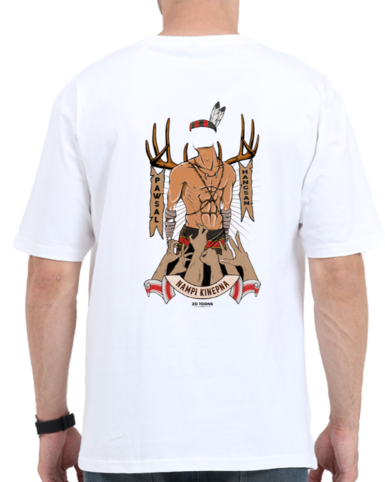 Kinepna Heavyweight Oversized Tee (White)(Back Print)