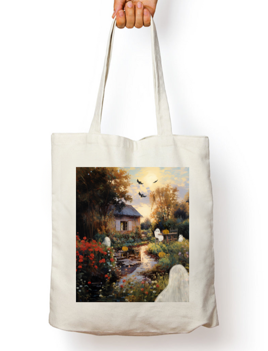 Riverside Haunts Zipper Tote Bag