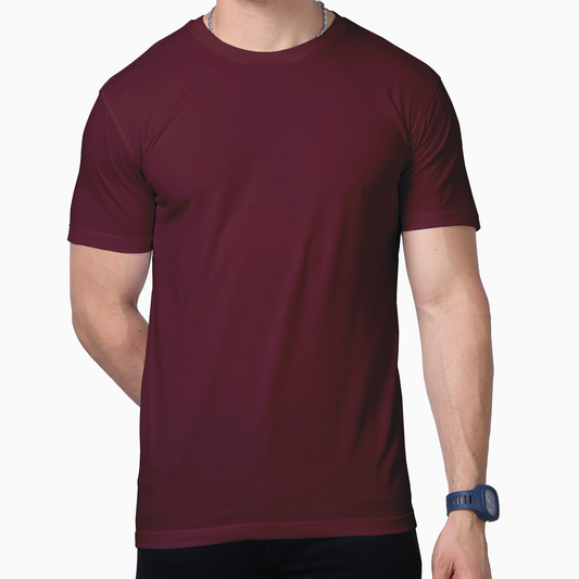 Solids Supima Tee: Maroon