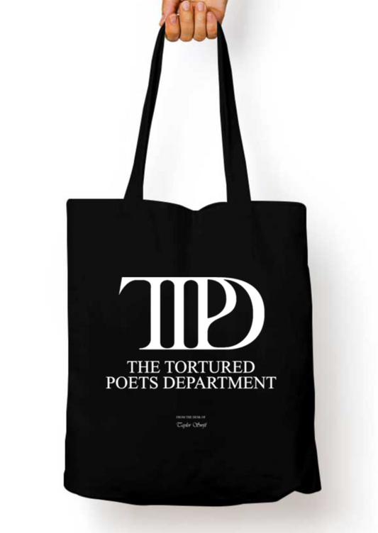 TTPD The Tortured Poets Department Album Art Taylor Swift Tote Bag