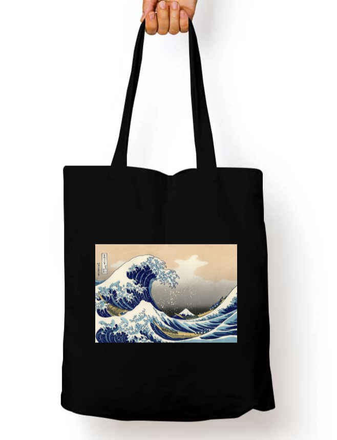 Great Wave off Kanagawa Zipper Tote Bag