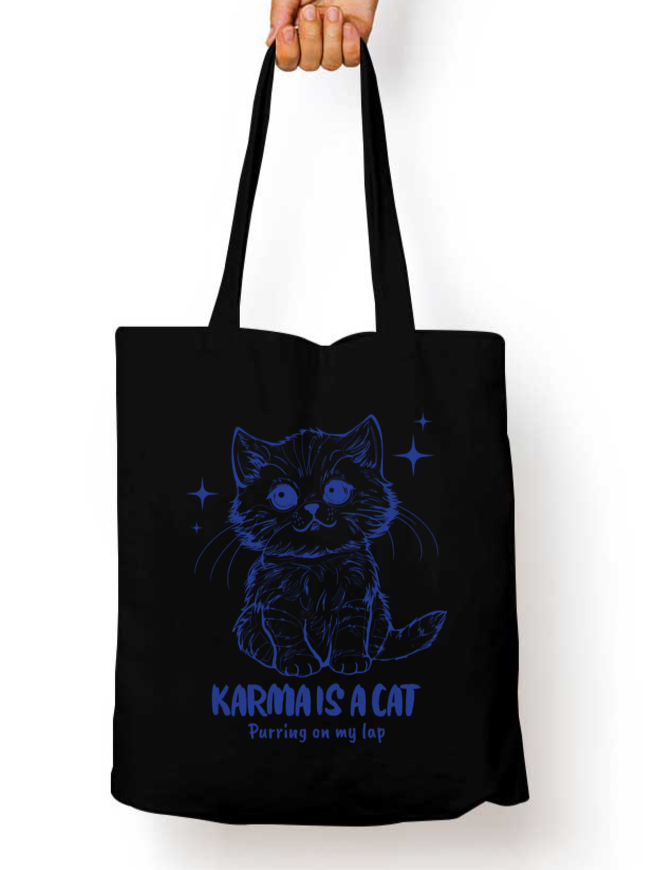 Karma is a Cat Taylor Swift Zipper Tote Bag