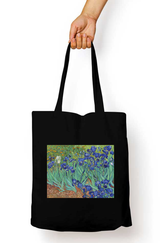 Van Gogh's Irises Zipper Tote Bag