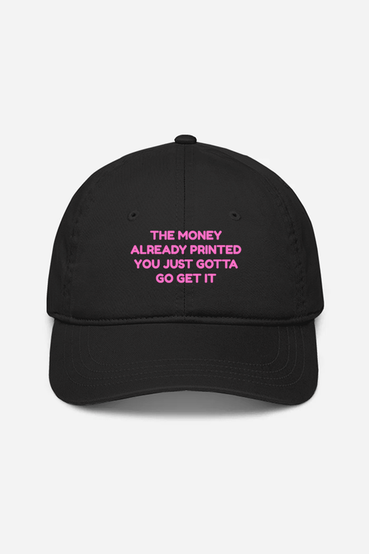 Money Bag Embroidered Cap
