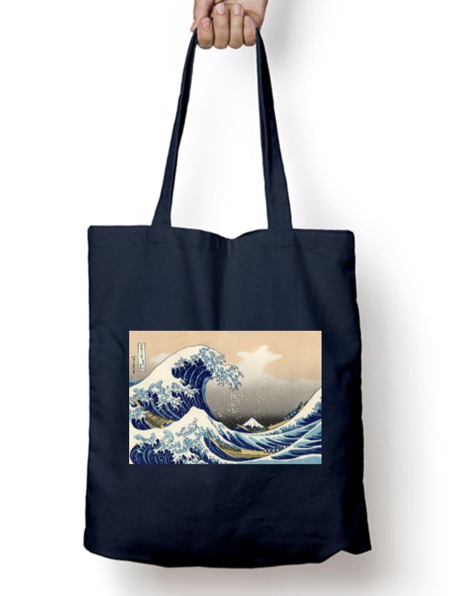 Great Wave off Kanagawa Zipper Tote Bag