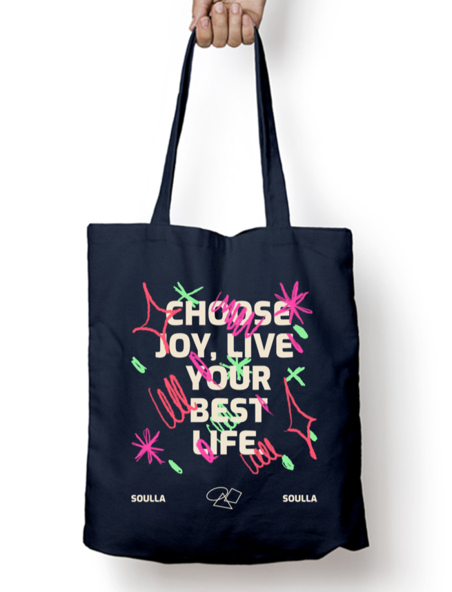 Joyful Living Soullaverse Zipper Tote Bag