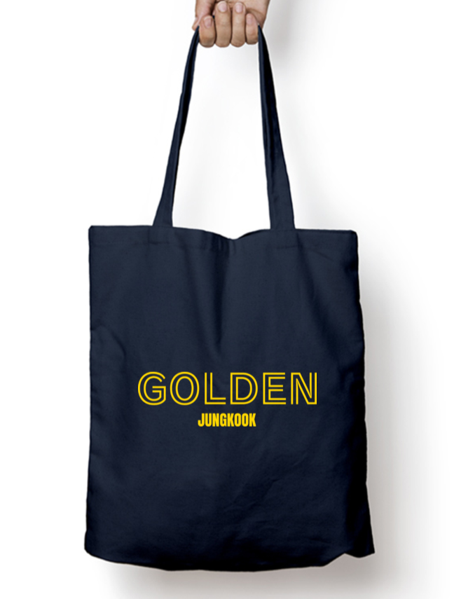 BTS Golden Album Jungkook Zipper Tote Bag