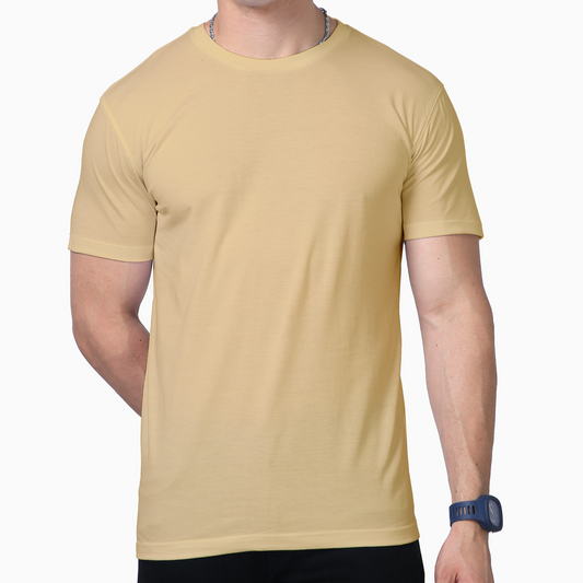 Solids Supima Tee: Beige