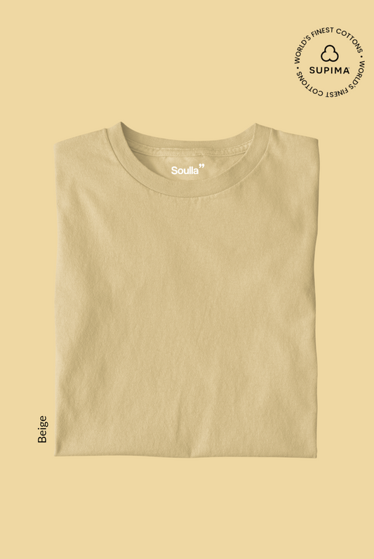Solids Supima Tee: Beige