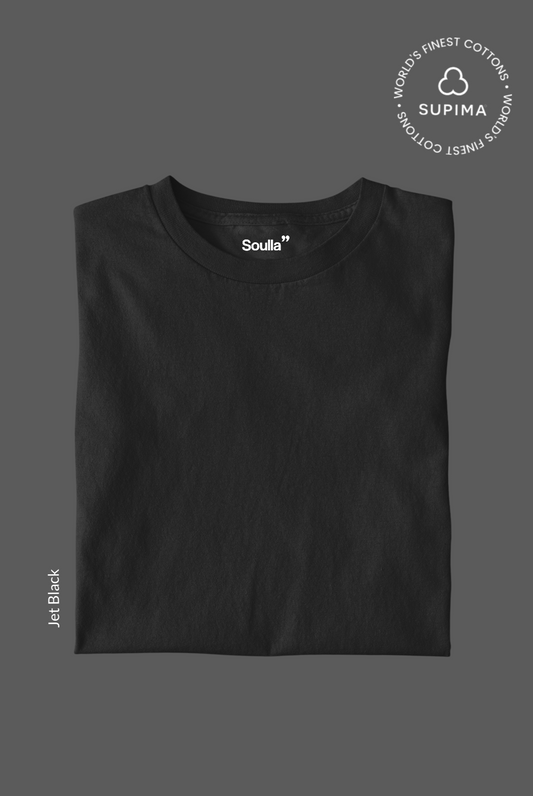 Solids Supima Tee: Jet Black