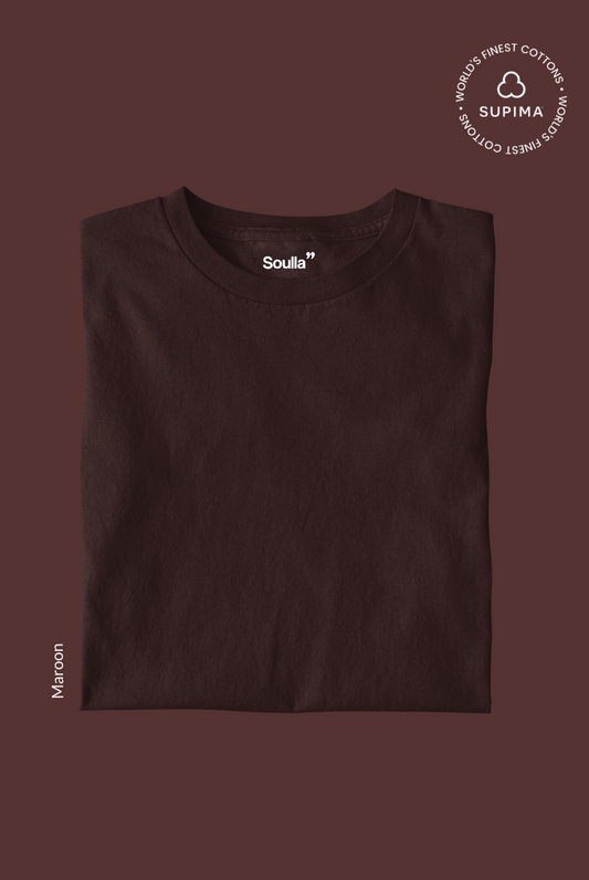 Solids Supima Tee: Maroon
