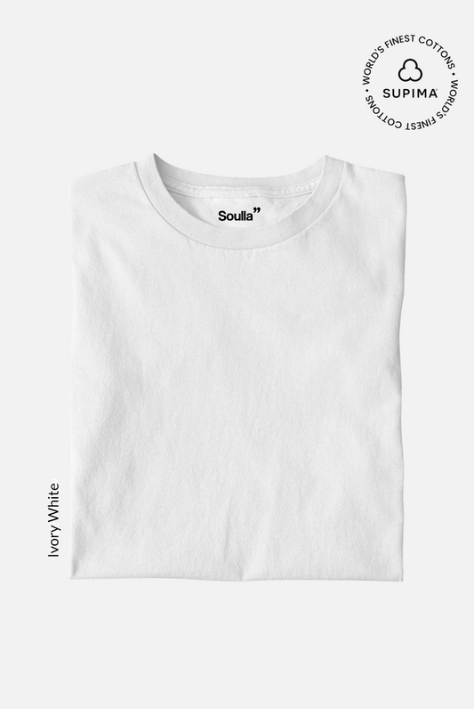 Solids Supima Tee: Ivory White