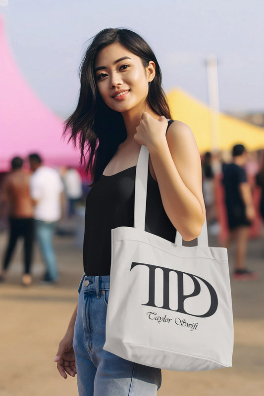 TTPD Signature Monogram Taylor Swift Zipper Tote Bag