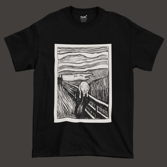 The Scream Monochrome Oversized T-Shirt