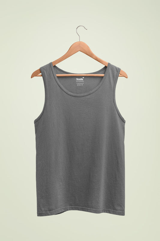 Basics Charcoal Grey Tank Top Soulla