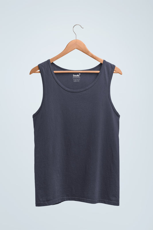 Basics Navy Blue Tank Top Soulla