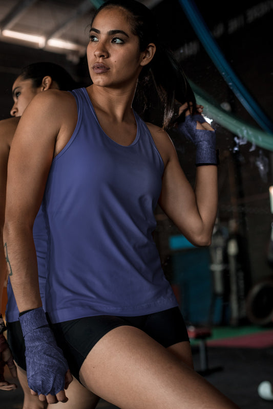 Basics Navy Blue Tank Top Soulla