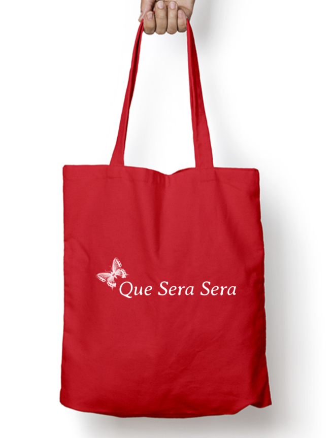 Que Sera Sera Zipper Tote Bag