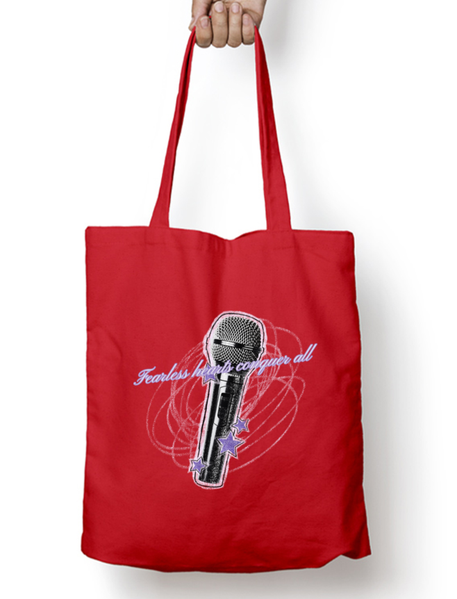 Fearless Hearts Taylor Swift Zipper Tote Bag