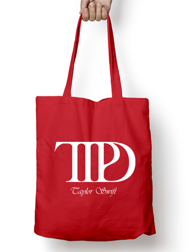 TTPD Signature Monogram Taylor Swift Zipper Tote Bag