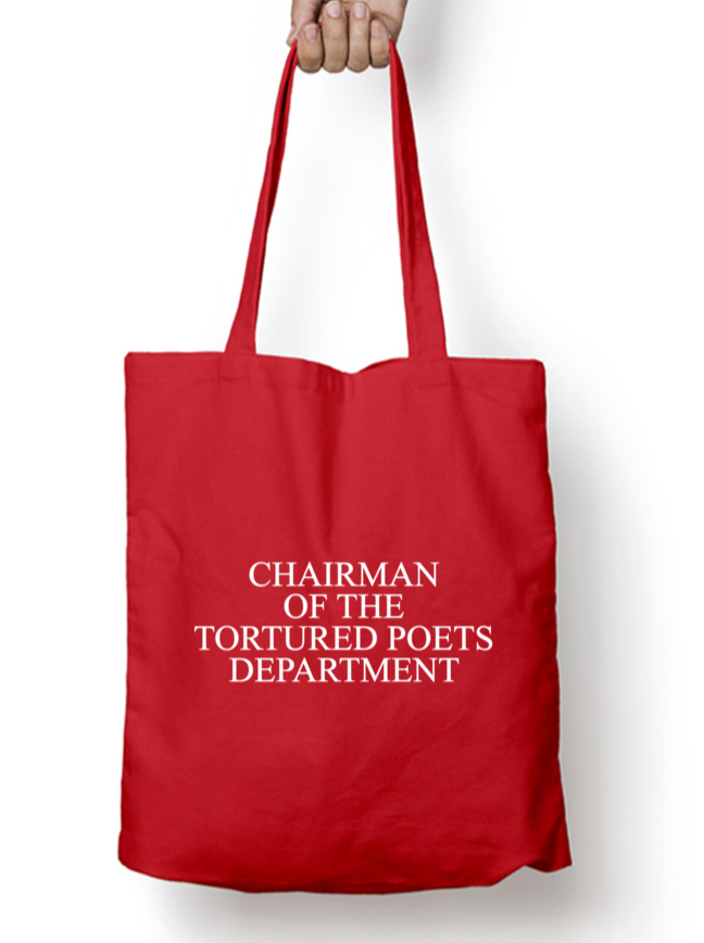 Chairman Of The Tortured Poets Department Iconic Taylor Swift Tote Bag