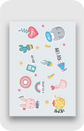 Cute Vibes Sticker Sheet - A5 Size