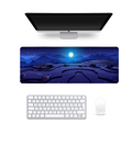 Majestic Moon Over Terrace Fields Deskpad - 80x30 cm