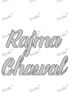 Rajma Chawal Maroon Embroidered Cap