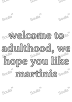 Welcome to Adulthood Embroidered Cap