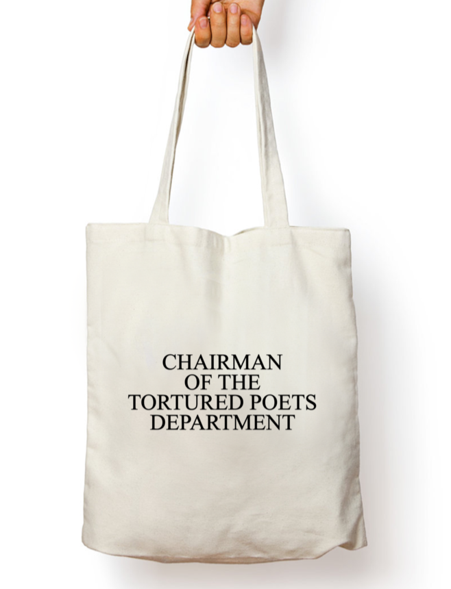 Chairman Of The Tortured Poets Department Iconic Taylor Swift Tote Bag