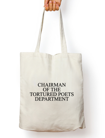 Chairman Of The Tortured Poets Department Iconic Taylor Swift Tote Bag
