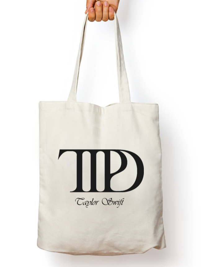TTPD Signature Monogram Taylor Swift Zipper Tote Bag