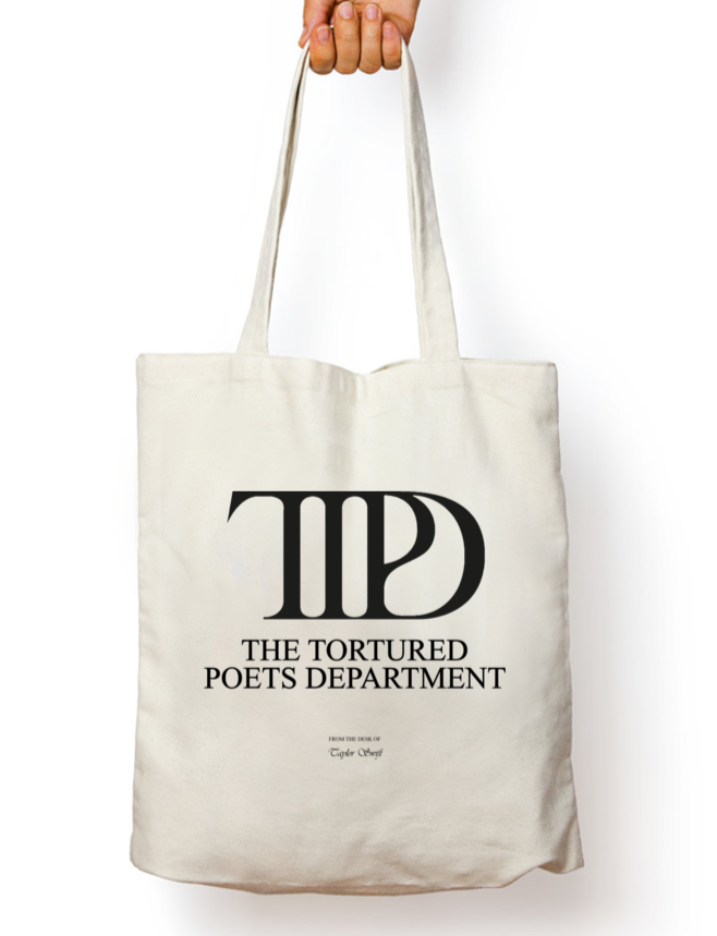 TTPD The Tortured Poets Department Album Art Taylor Swift Tote Bag