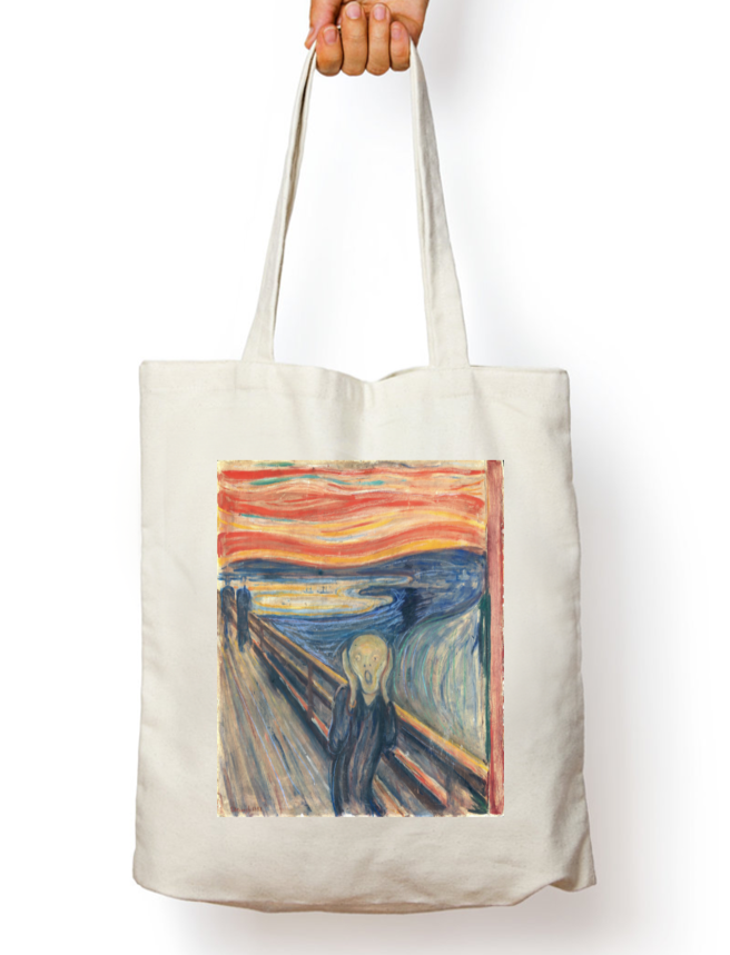 The Scream Zipper Tote Bag
