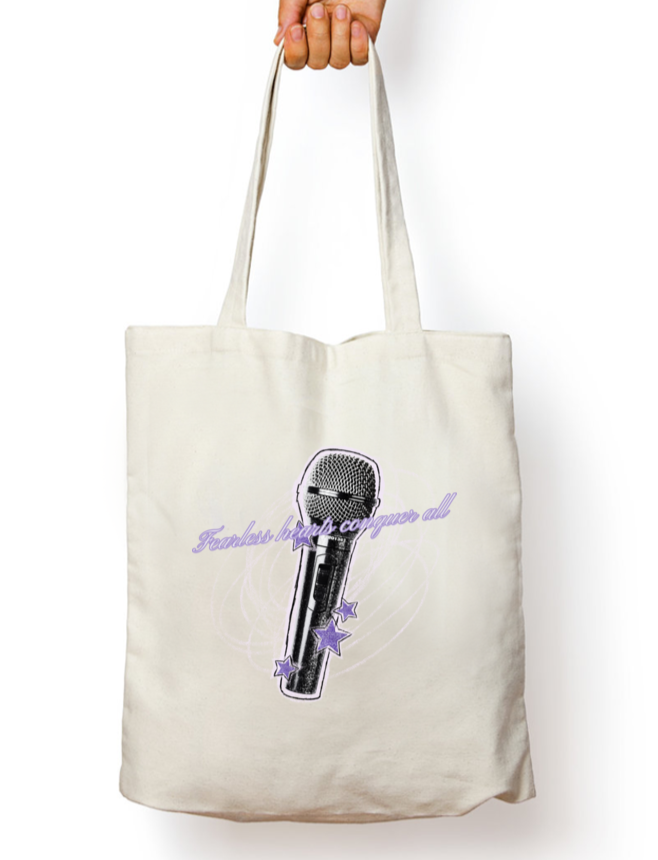 Fearless Hearts Taylor Swift Zipper Tote Bag