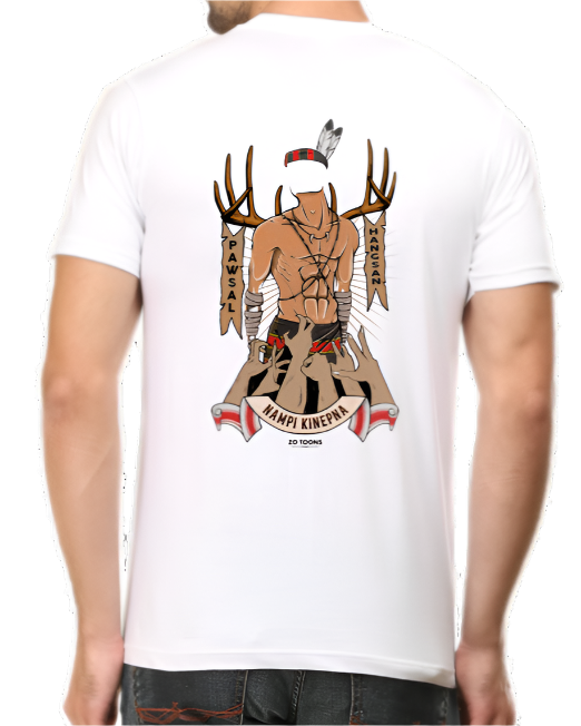 Kinepna Regular Tee (White)(Back Print)