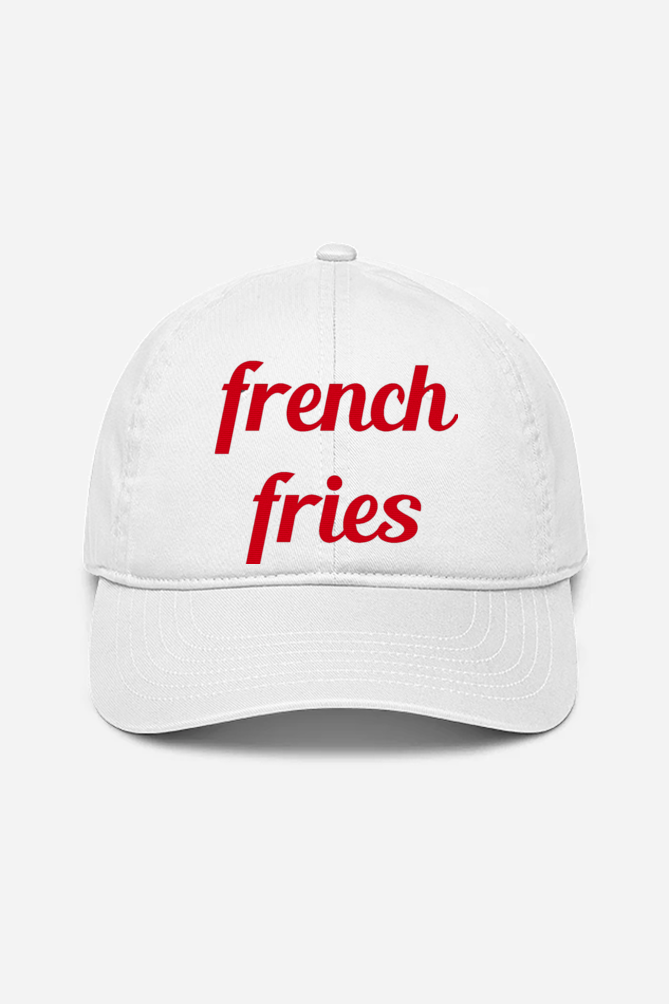 French Fries Embroidered Caps