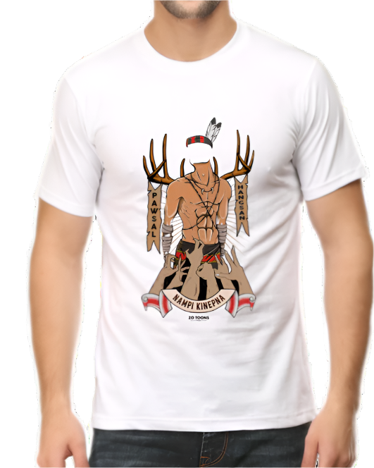 Kinepna Regular Tee (White)(Front Print)