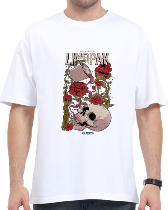 Lingpak Heavyweight Oversized Tee (White )