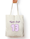 Swiftie Lucky 13 Taylor Swift Zipper Tote Bag