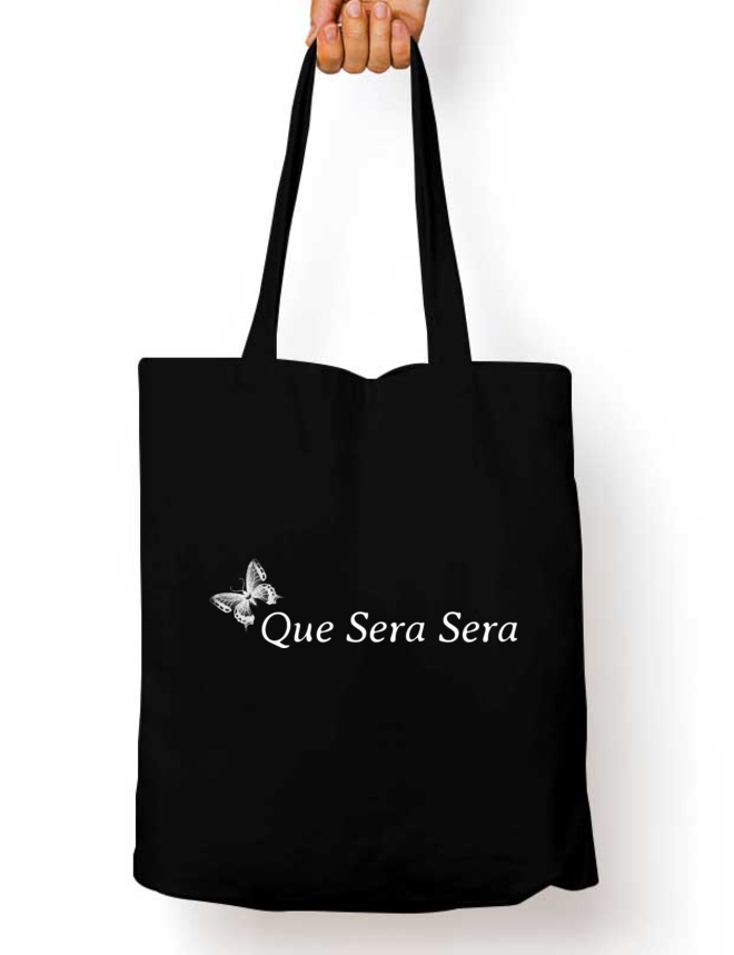 Que Sera Sera Zipper Tote Bag
