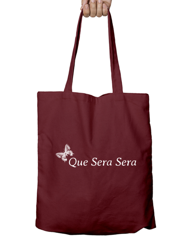 Que Sera Sera Zipper Tote Bag