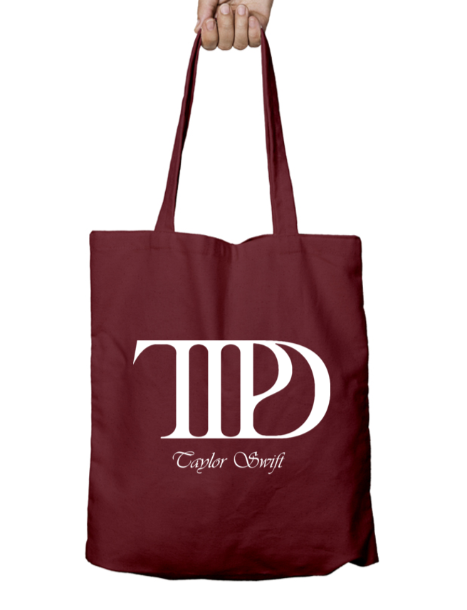 TTPD Signature Monogram Taylor Swift Zipper Tote Bag
