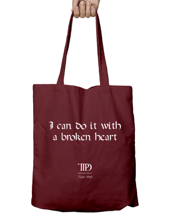 I Can Do It With a Broken Heart TTPD Taylor Swift Zipper Tote Bag