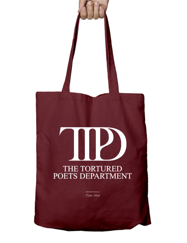 TTPD The Tortured Poets Department Album Art Taylor Swift Tote Bag