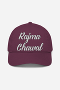 Rajma Chawal Maroon Embroidered Cap