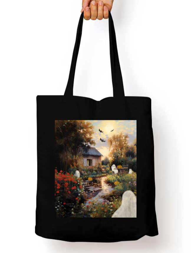 Riverside Haunts Zipper Tote Bag