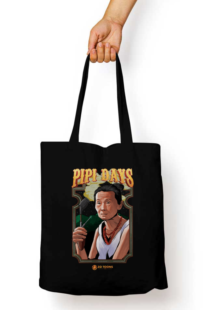 Pipi Days Zipper Tote Bag