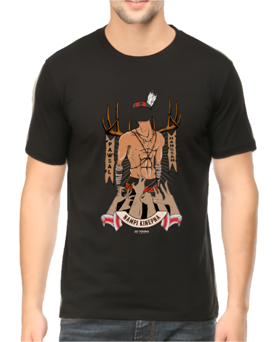 Kinepna Regular Tee (Black)(Front Print)