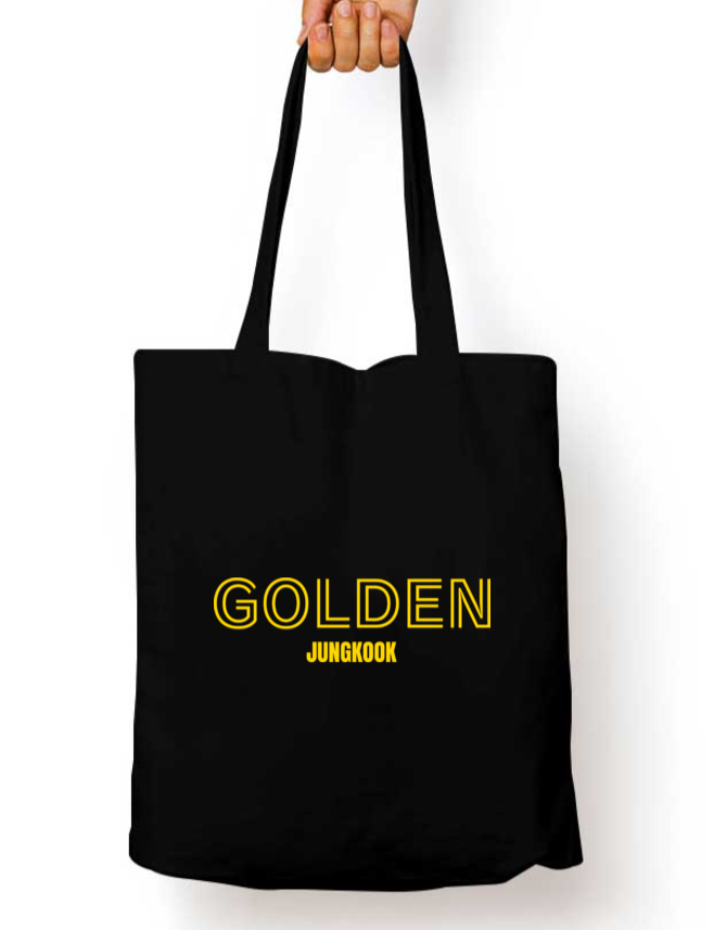 BTS Golden Album Jungkook Zipper Tote Bag